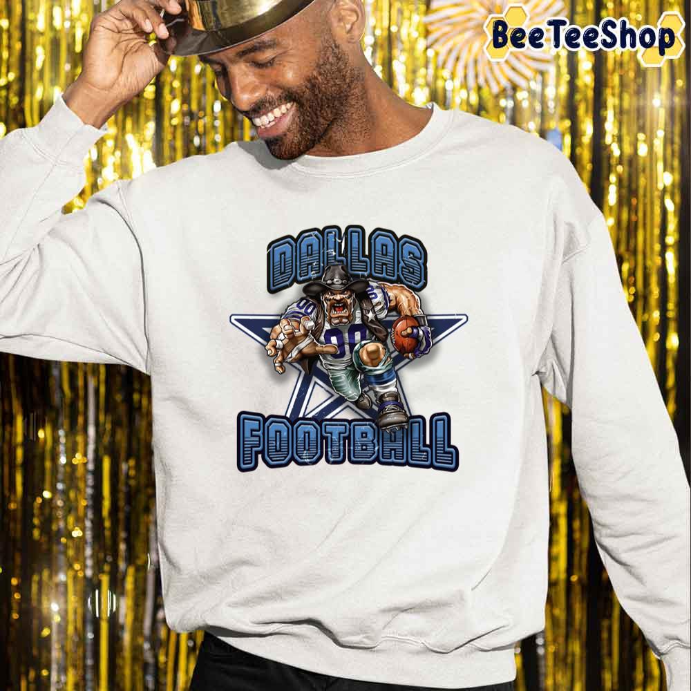 Dallas Cowboys Sweatshirt Cowboys Vintage Style Cowboys Football Star Logo  - Anynee