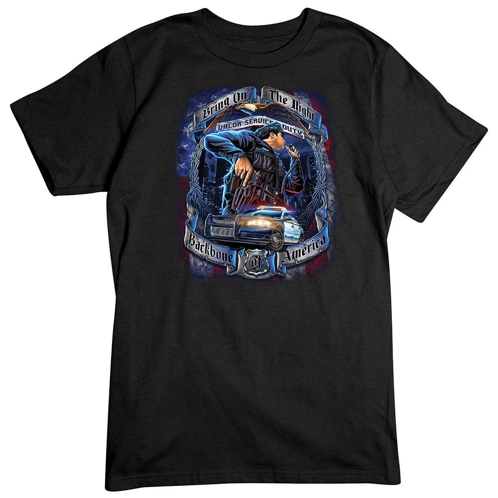 Police Bring On The Night Back Bone Of America Unisex T-Shirt