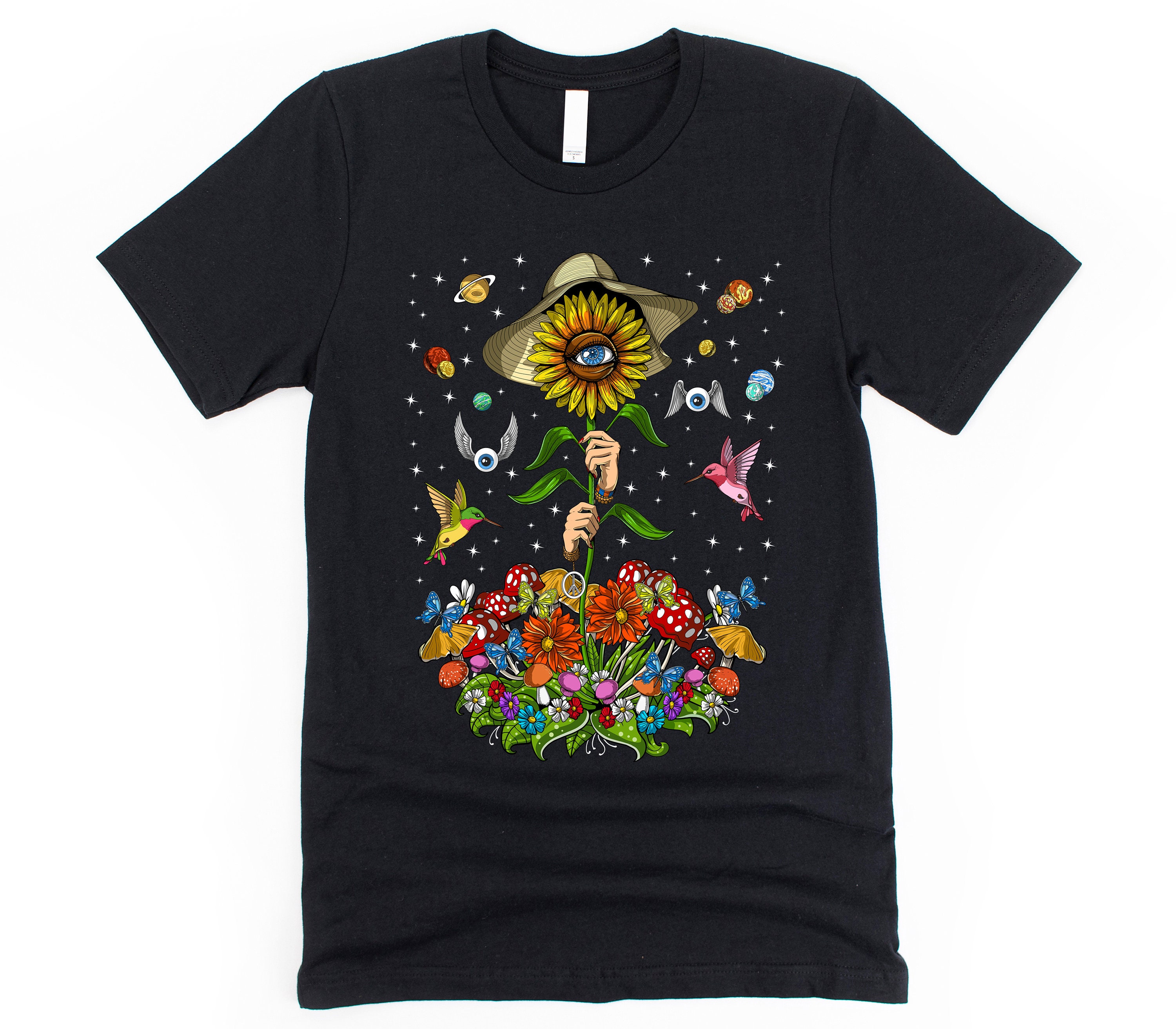 Psychedelic Hippie Sunflower Unisex Sweatshirt