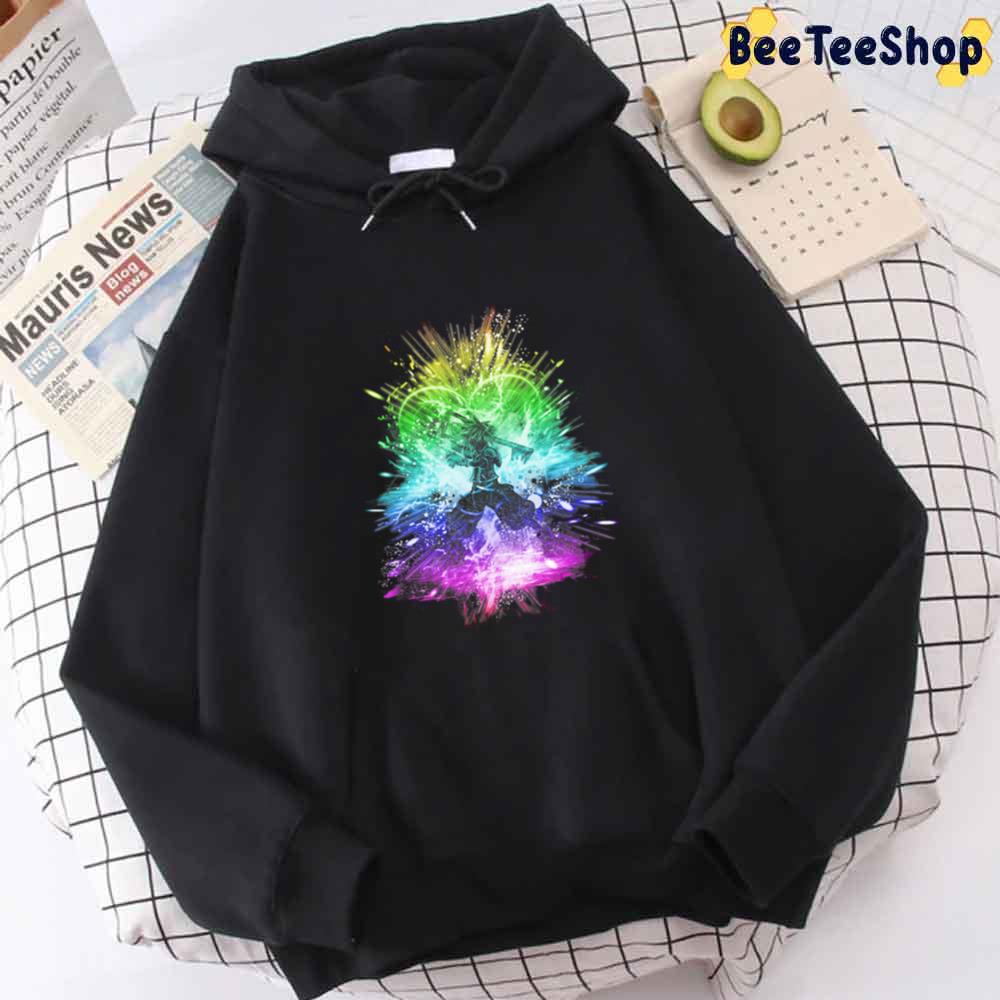 Rainbow Kingdom Hearts Game Unisex Hoodie