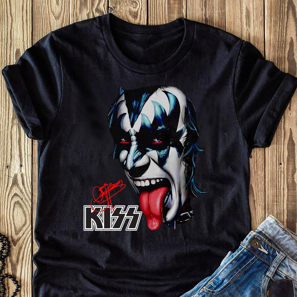 Rare! Kiss Band Facee Signature Unisex T-Shirt