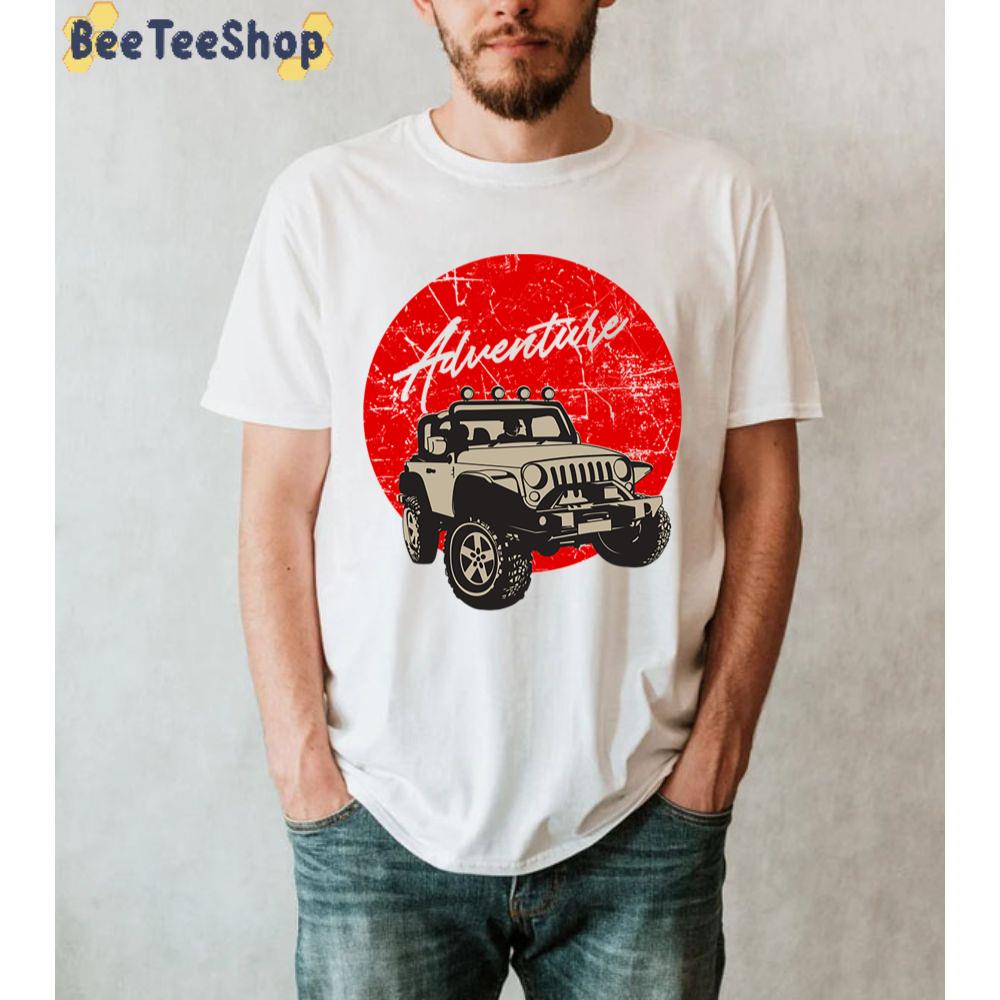 Red Sun Jeep Lover Unisex T-Shirt