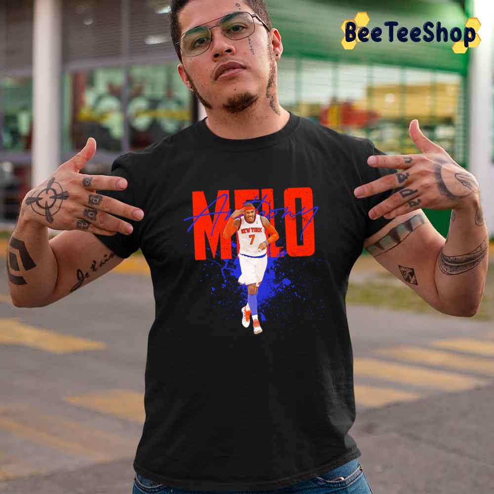 Red Text Carmelo Anthony Basketball Sport Unisex T-Shirt