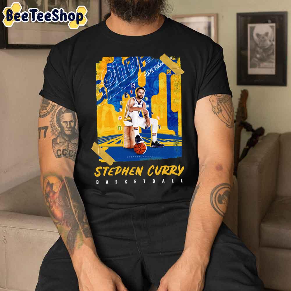 Retro Art Stephen Curry Golden State Warriors Basketball Unisex T-Shirt