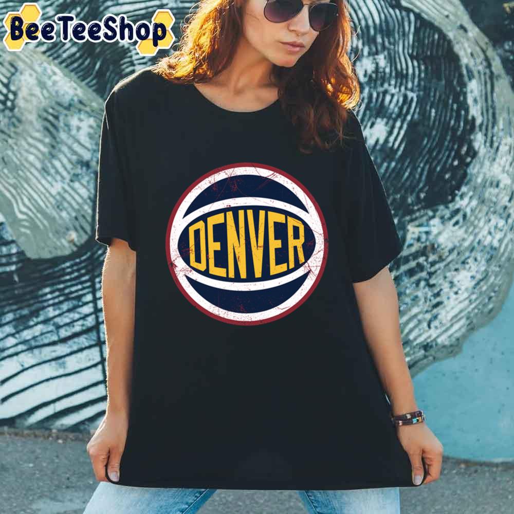 Retro Ball Gold Denver Nuggets Basketball Unisex T-Shirt