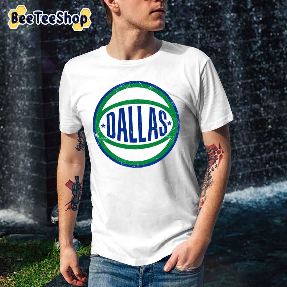 Retro Ball White Dallas Mavericks Basketball Unisex T-Shirt