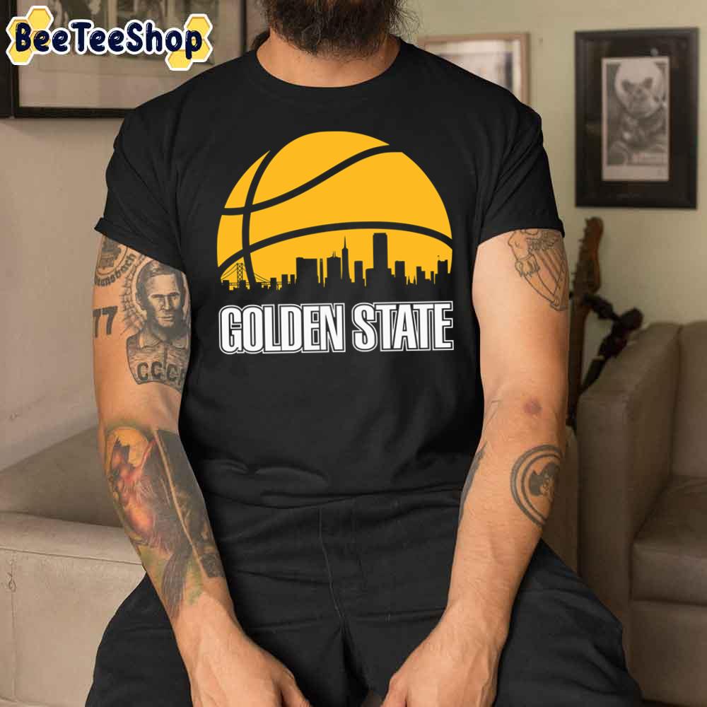 Retro City Skyline Golden State Warriors Basketball Unisex T-Shirt