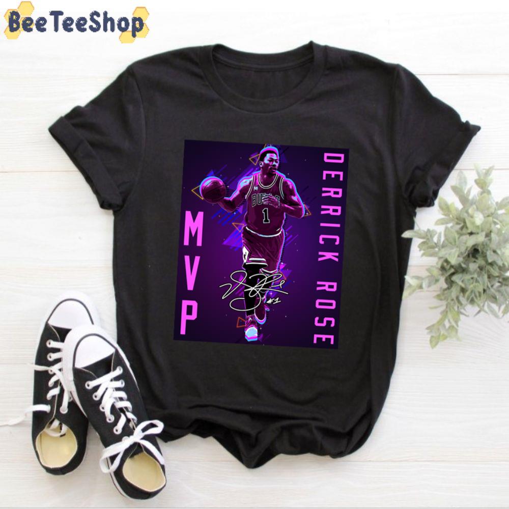 Retro Derrick Rose Mvp Chicago Signature Basketball Sport Unisex T-Shirt