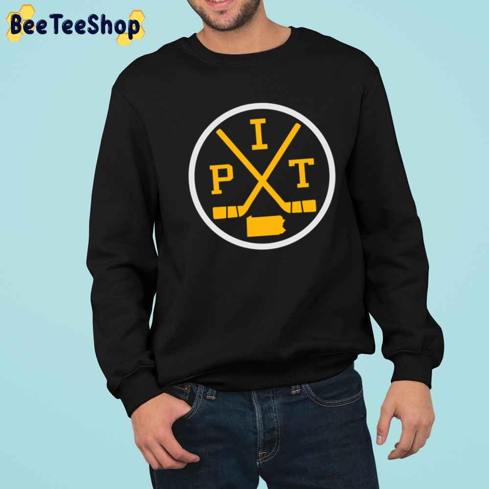 Retro Emblem Vintage Pit Pittsburgh Penguins Hockey Unisex Sweatshirt