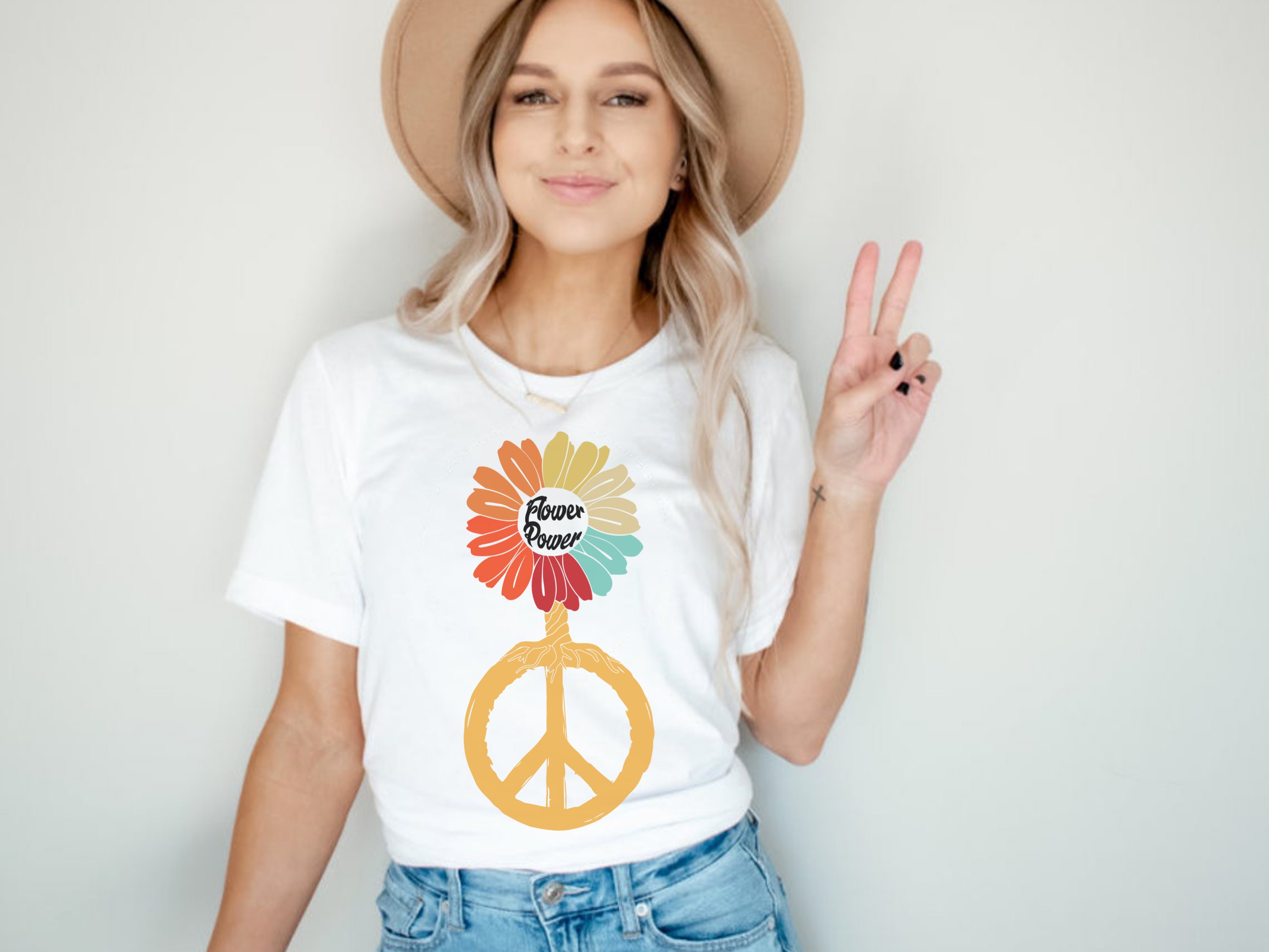 Retro Flower Power Unisex T-Shirt