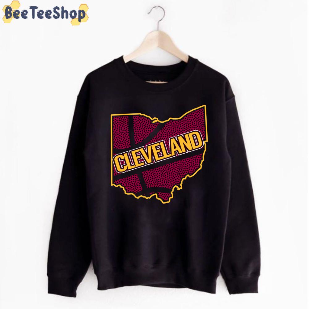 Retro Oh Outline Cleveland Cavaliers Basketball Unisex T-Shirt