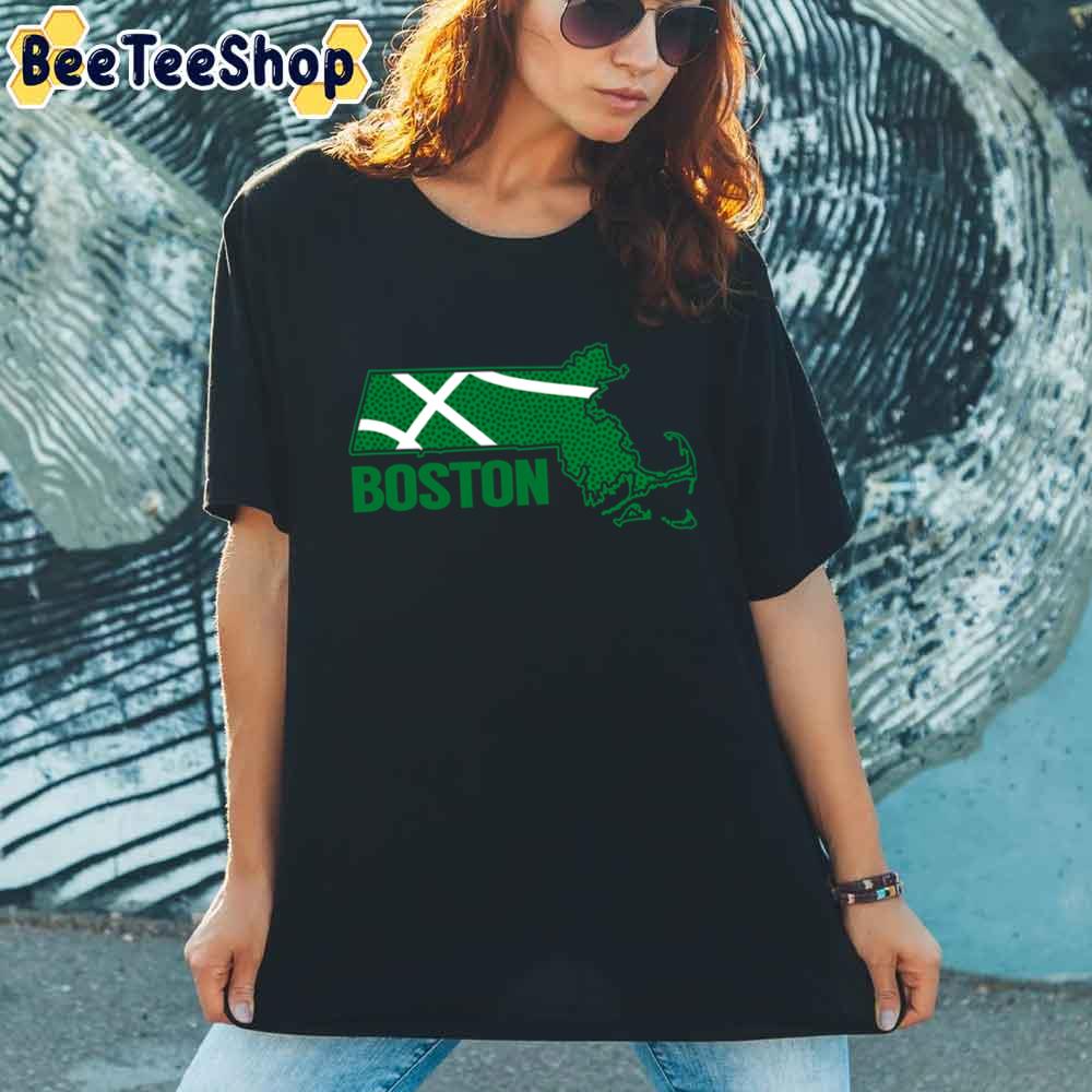 Retro Outline Boston Celtics Basketball Unisex T-Shirt