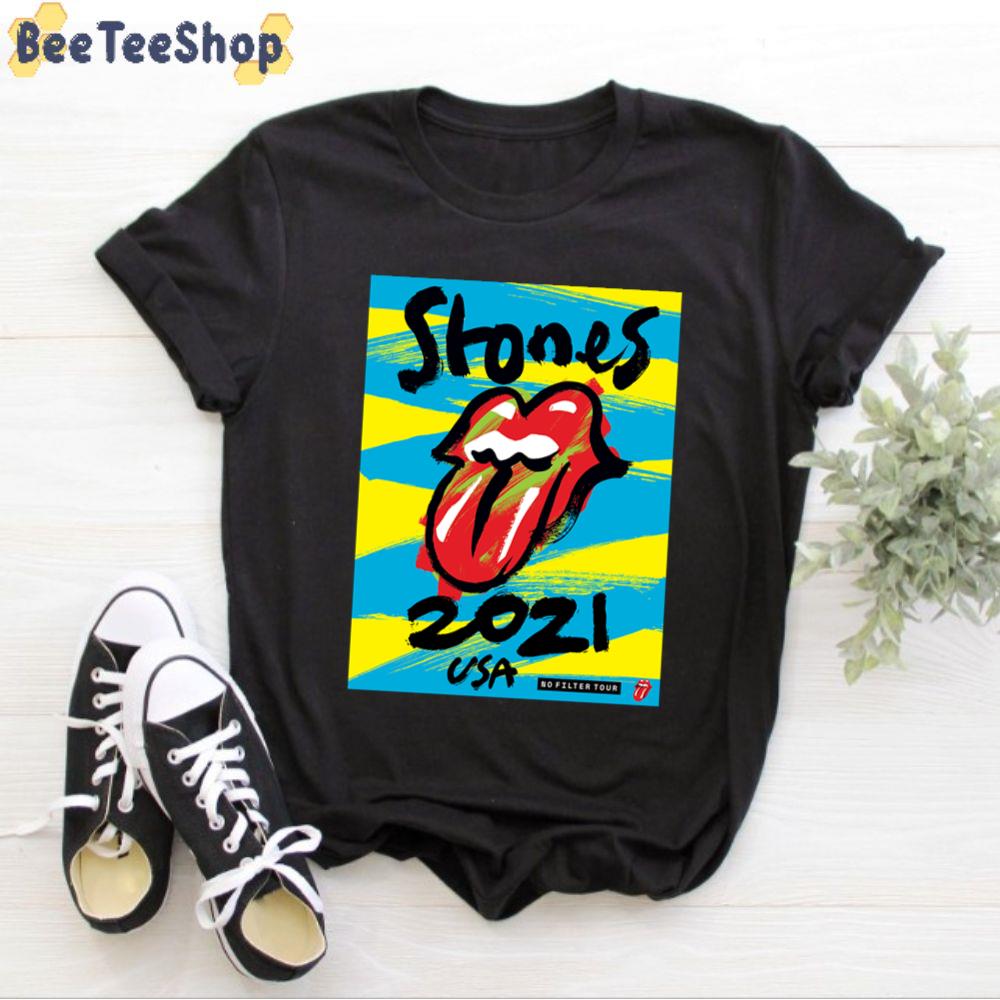 Retro Style No Filter 2021 The Rolling Stone Rock And Roll Unisex T-Shirt