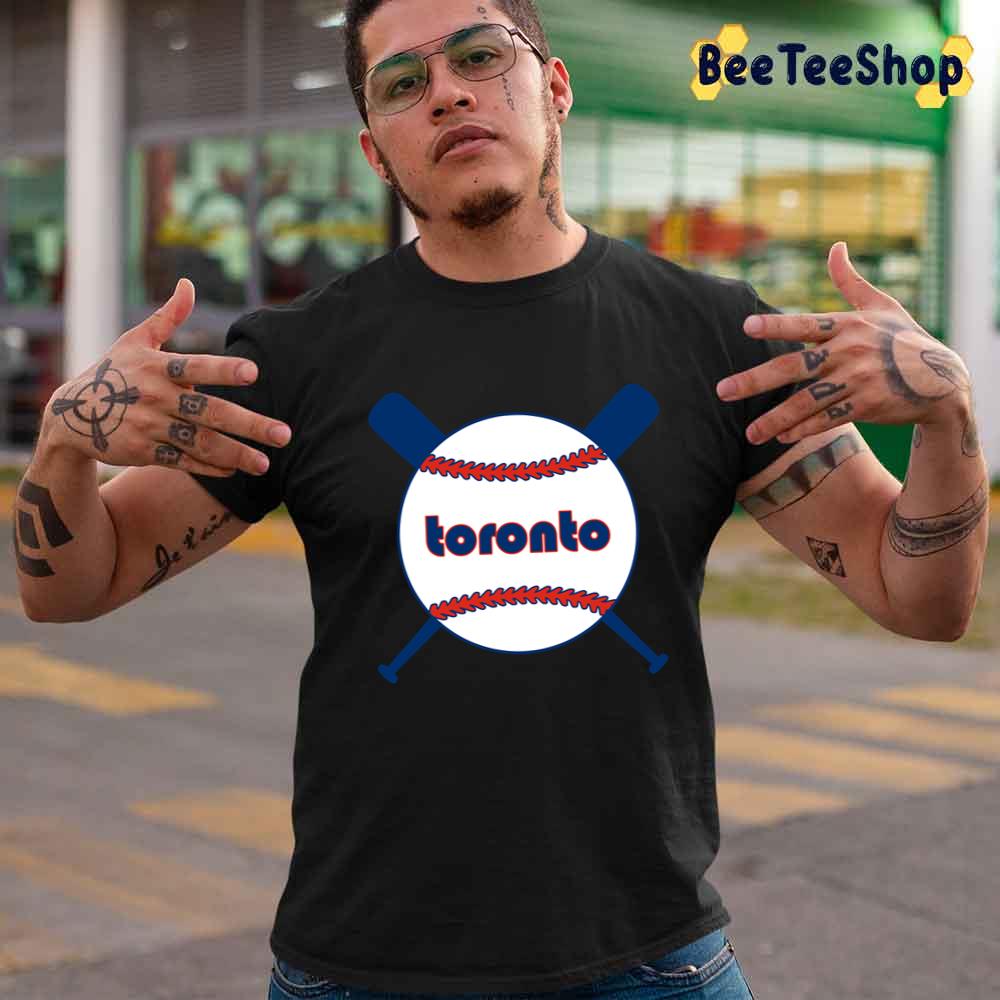 Retro Throwback With Crossed Bats Toronto Blue Jays Baseball Unisex T-Shirt