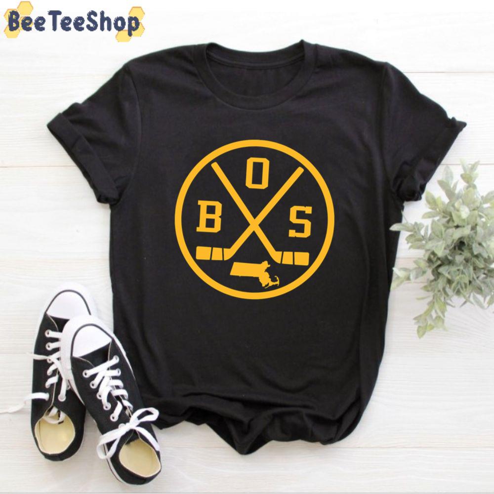 Retro Vintage Bos Boston Bruins Hockey Unisex T-Shirt