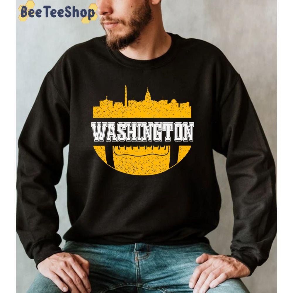 Retro Vintage Dc Skyline Washington Commanders Football Unisex Sweatshirt