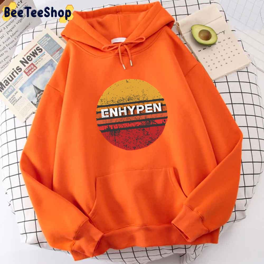 Retro Vintage Style Enhypen Kpop Unisex Hoodie