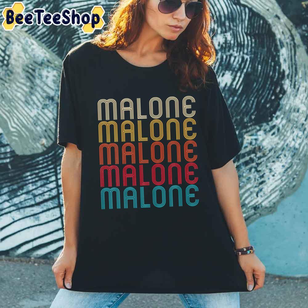 Retro Vintage Style Name Malone Unisex T-Shirt