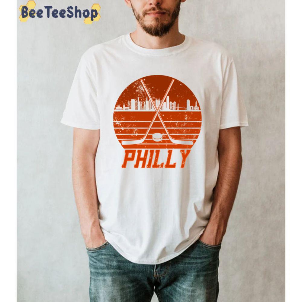 Retro Vintage Sunset Philadelphia Flyers Hockey Unisex T-Shirt