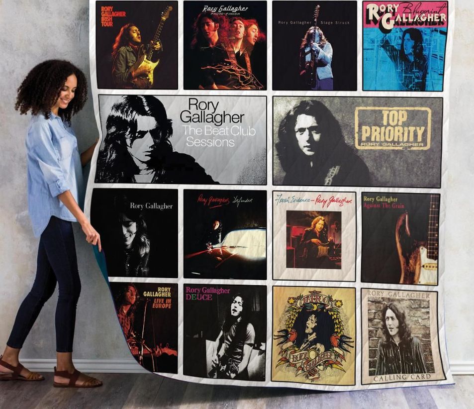 Rory Gallagher Best Albums Quilt Blanket