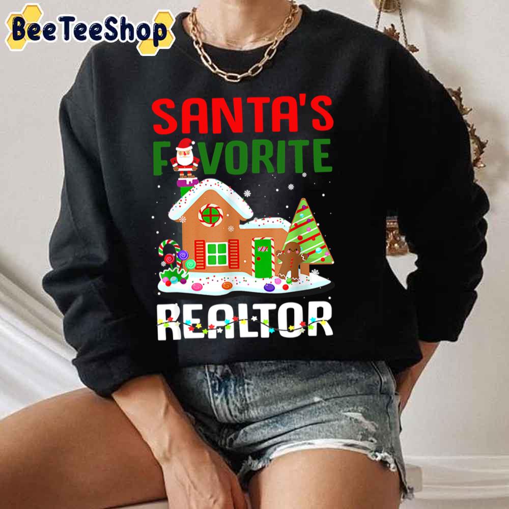 Santas Favorite Realtor Merry Christmas Funny Unisex Sweatshirt