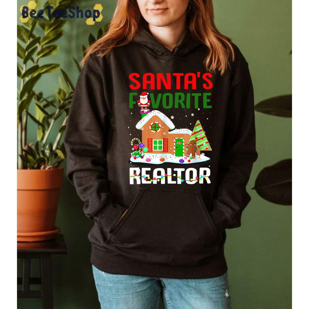 Santas Favorite Realtor Merry Christmas Funny Unisex Sweatshirt