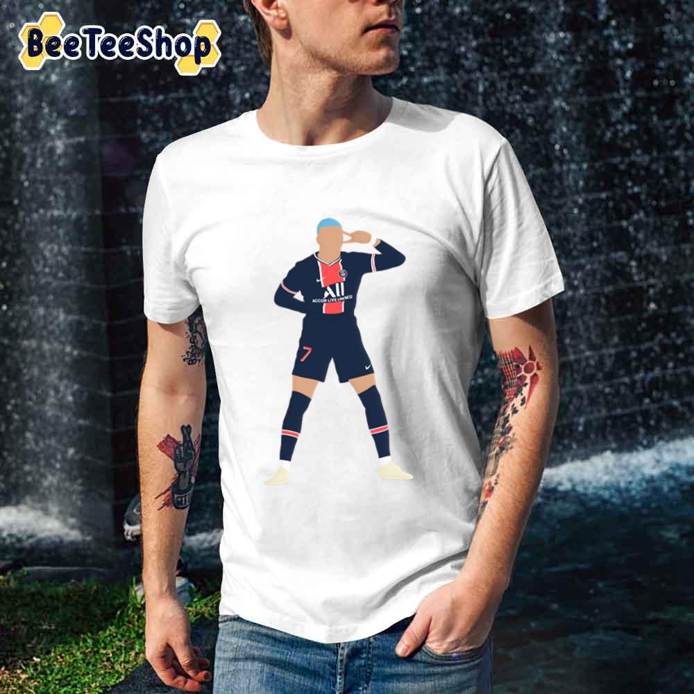 Say Hi Cute Art Mbappes Football Unisex T-Shirt