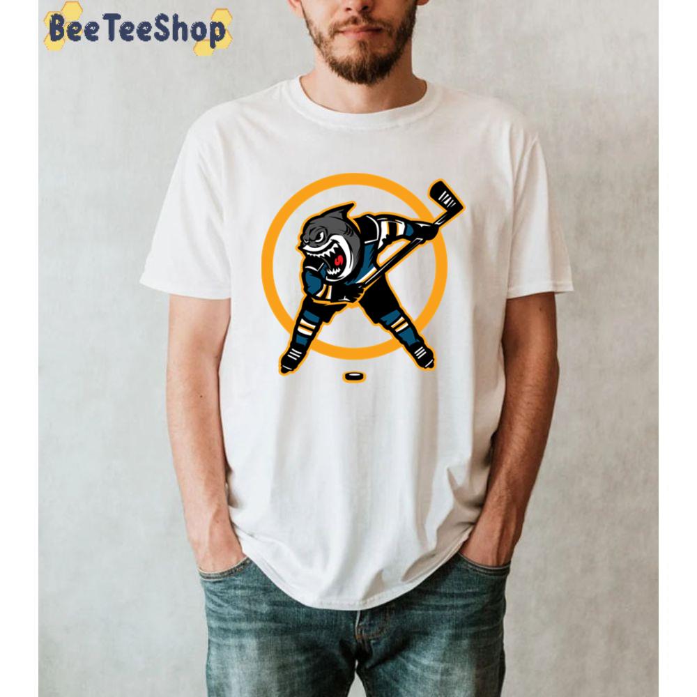 Shark Playing San Jose Hockey Unisex T-Shirt - Beeteeshop