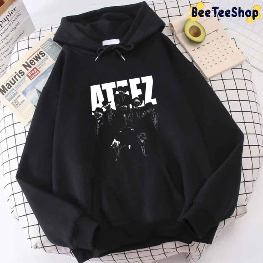 Simple Style Ateez Unisex Hoodie