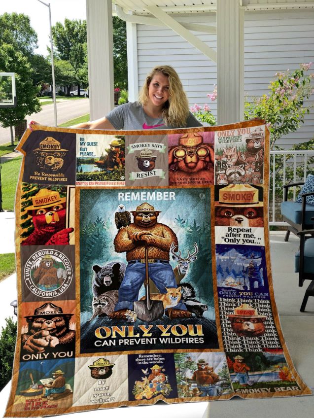 Smokey Bear Quilt Blanket