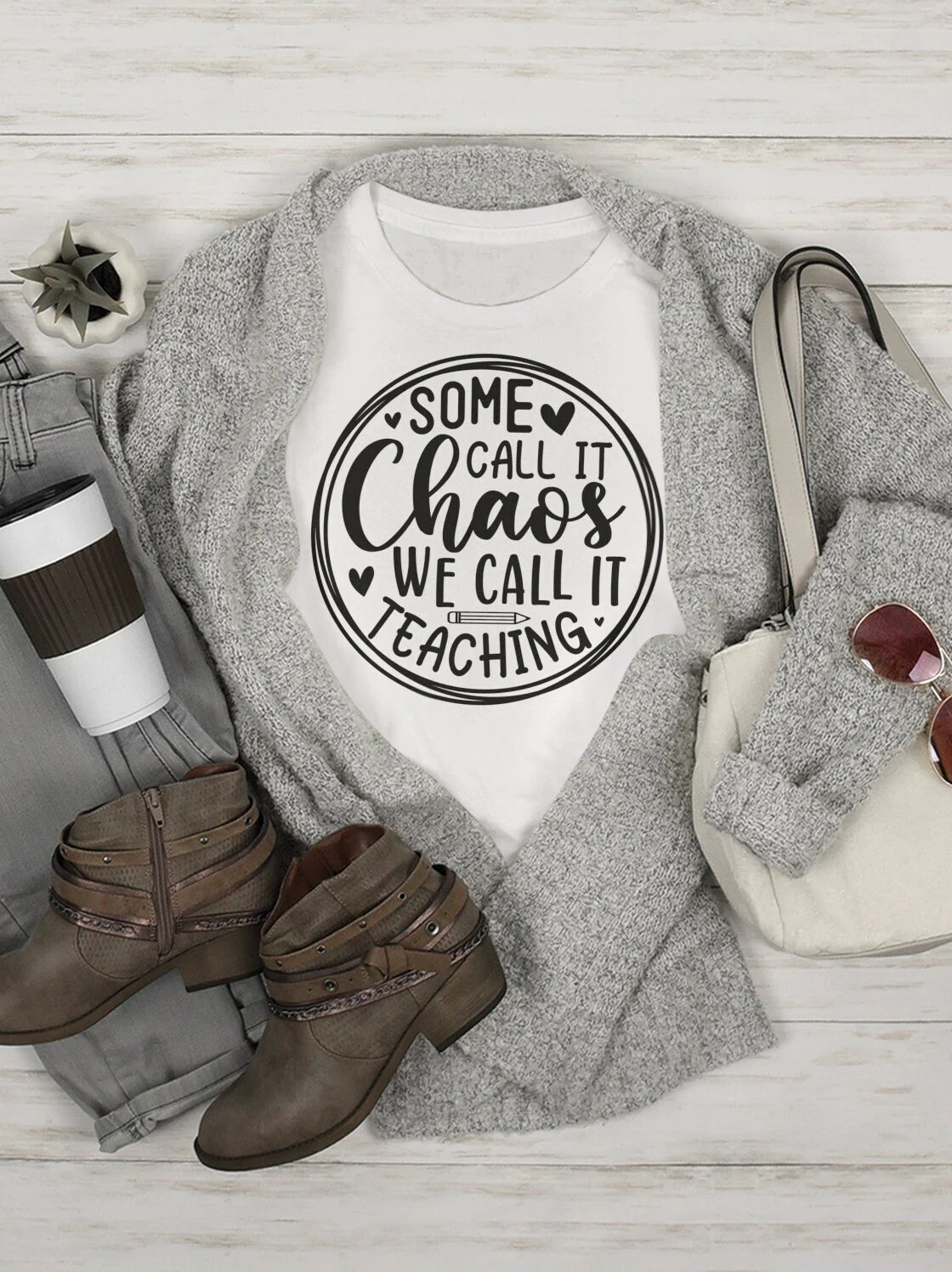 Some Call It Chaos We Call It Teaching Teacher Unisex T-Shirt