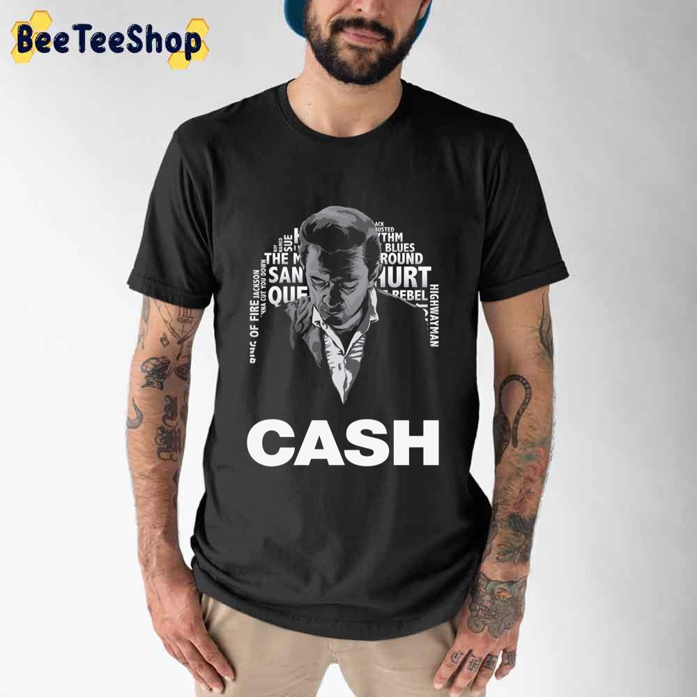 Song Titles Johnny Cash Unisex T-Shirt