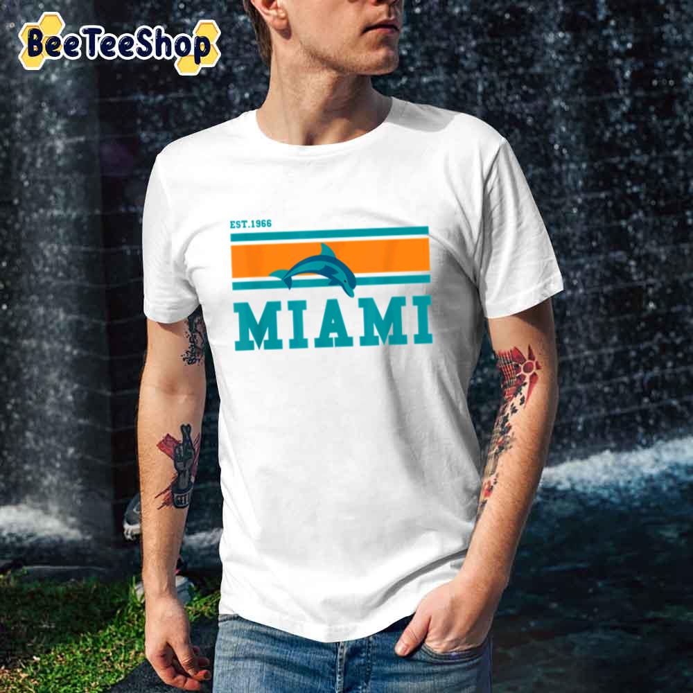 Sports Team Est 1966 Athletic Novelty Dolphin Miami Dolphins Football Unisex T-Shirt