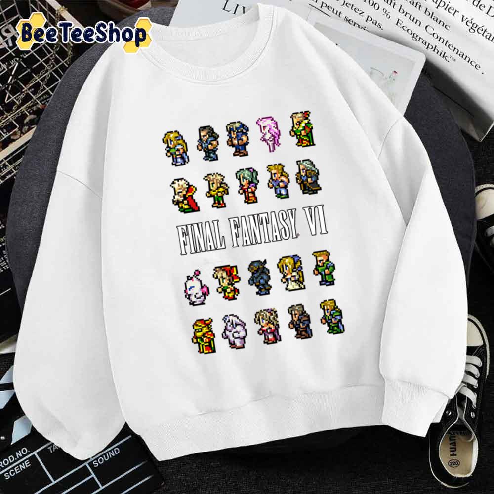 Sprites Pixel Final Fantasy 6 Game unisex Sweatshirt