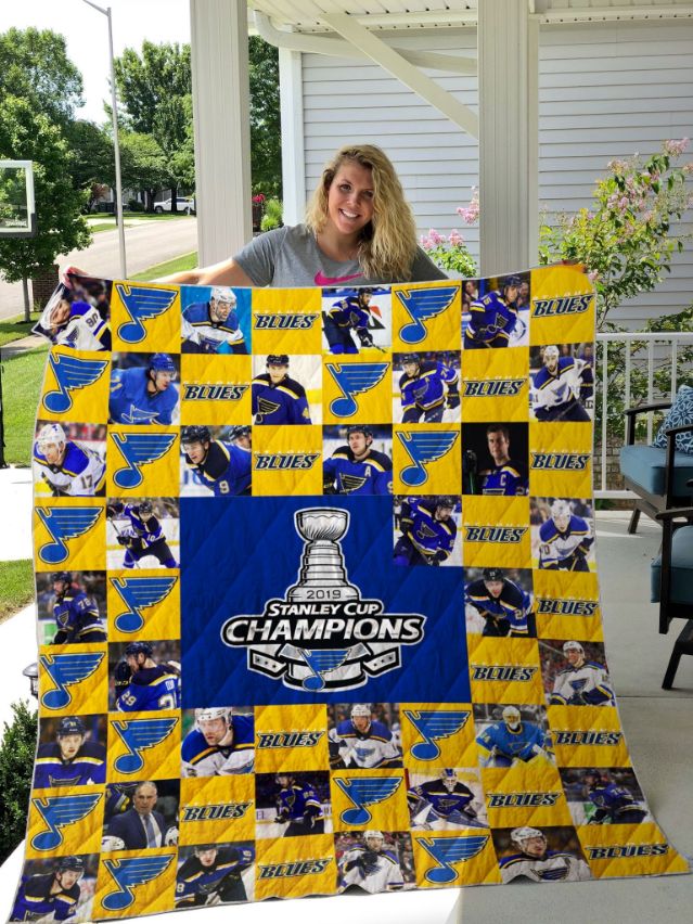 St. Louis Blues Quilt Blanket