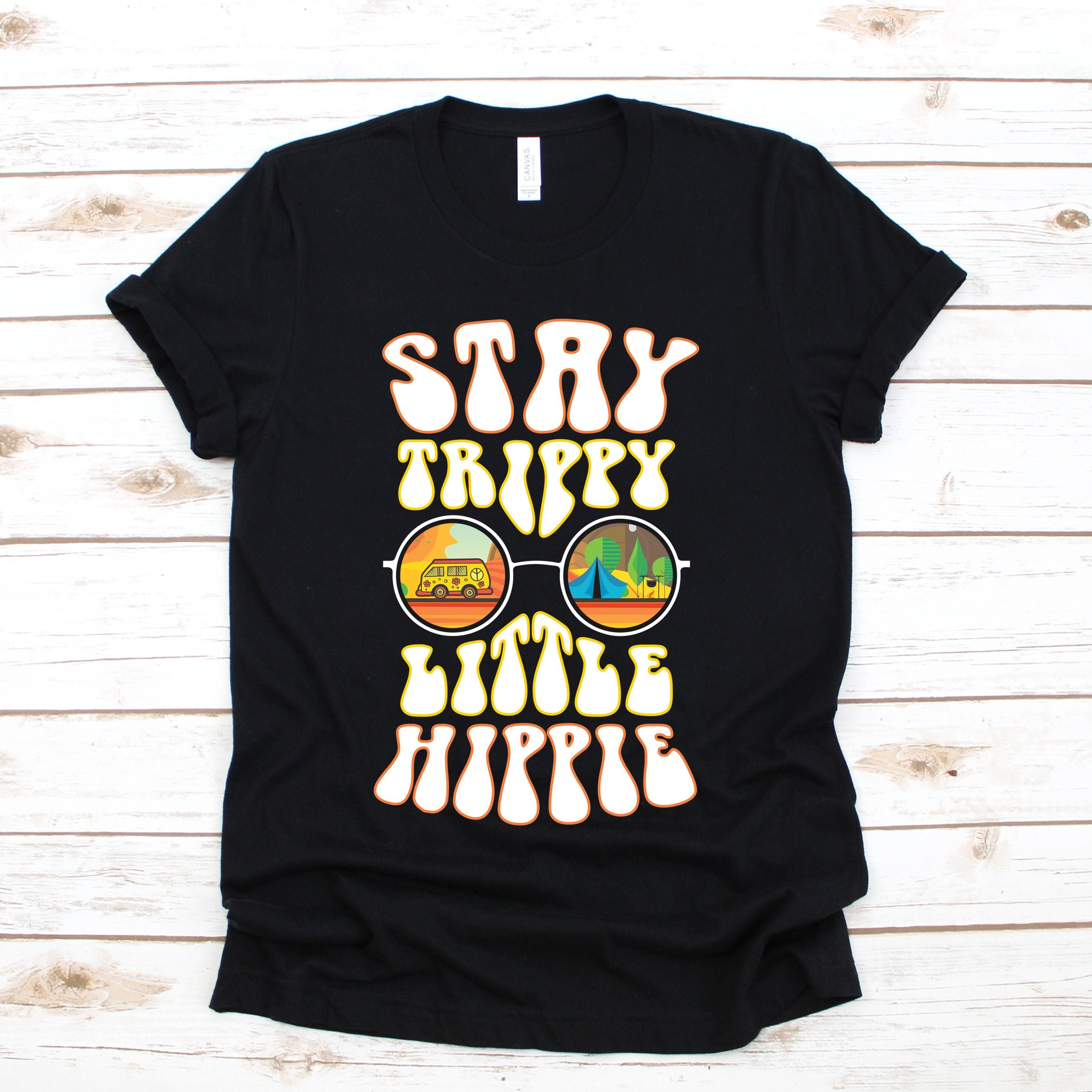 Stay Trippy Little Hippie Though Eyeglasses Unisex T-Shirt