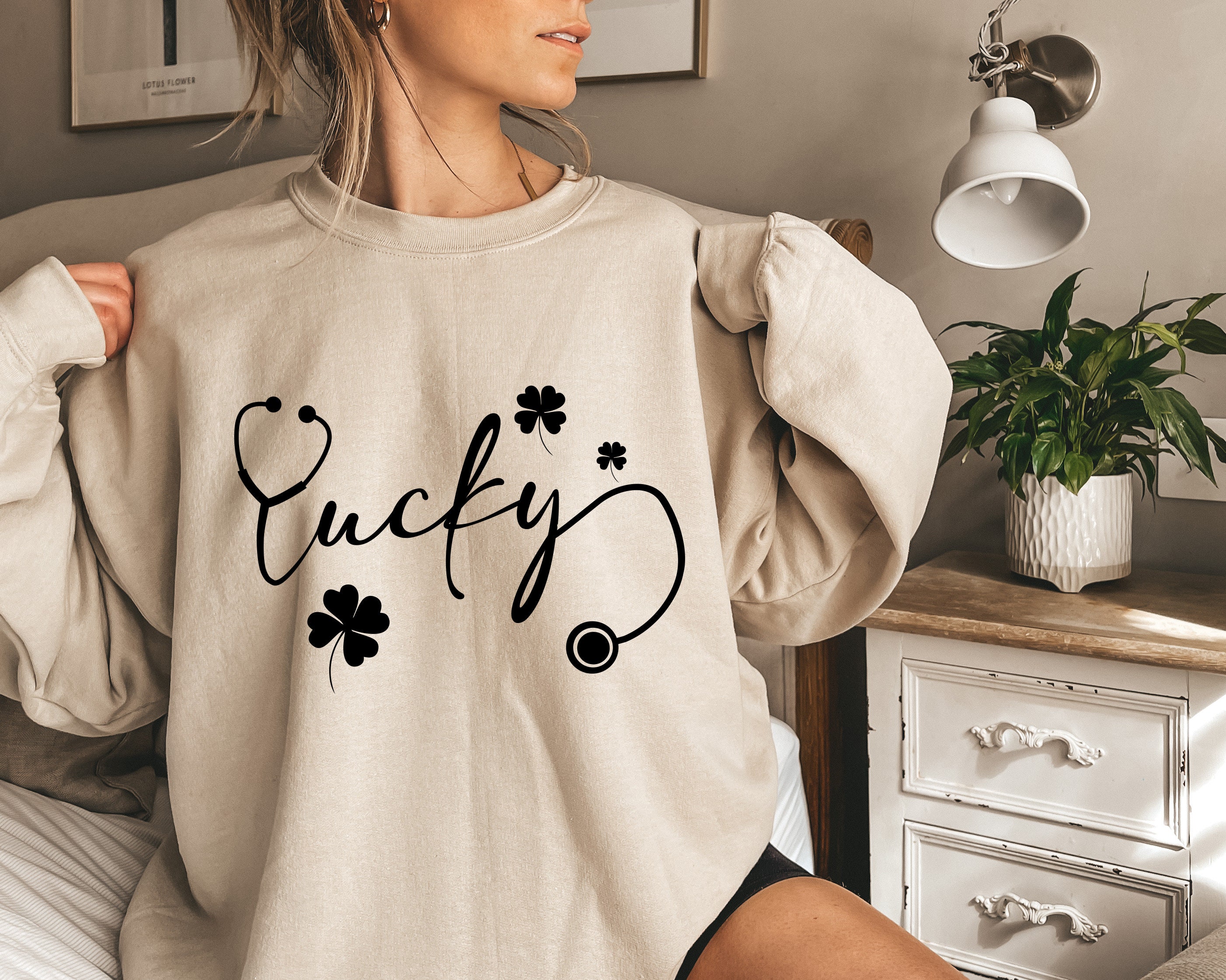 Stpatricks Lucky Nurse Unisex Sweatshirt