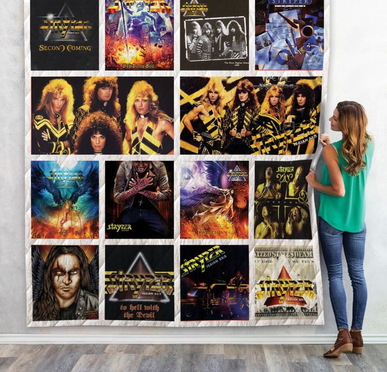 Stryper Albums Quilt Blanket