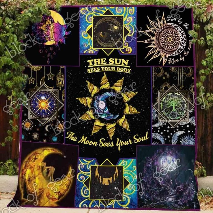 Sun And Moon The Moon Sees Your Soul Quilt Blanket