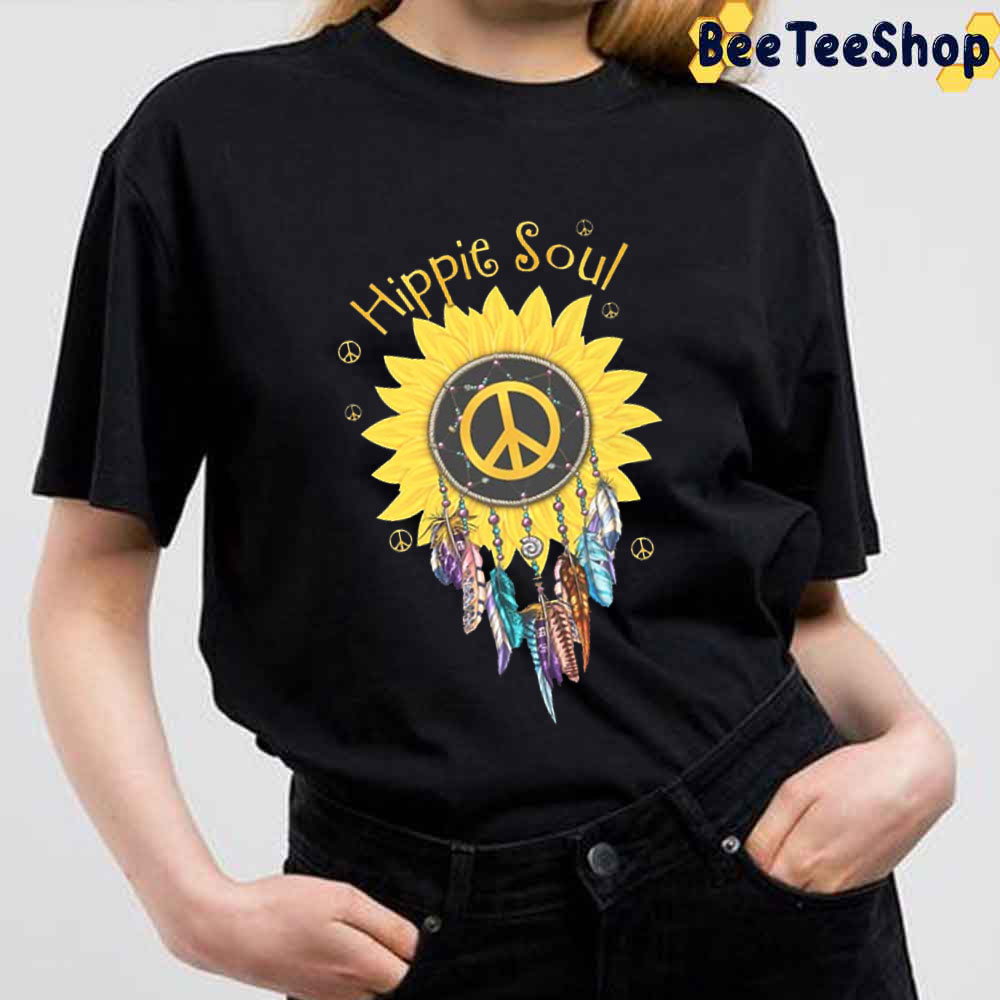 Sunflower Dreamcatcher Vintage Hippie Soul Unisex T-Shirt