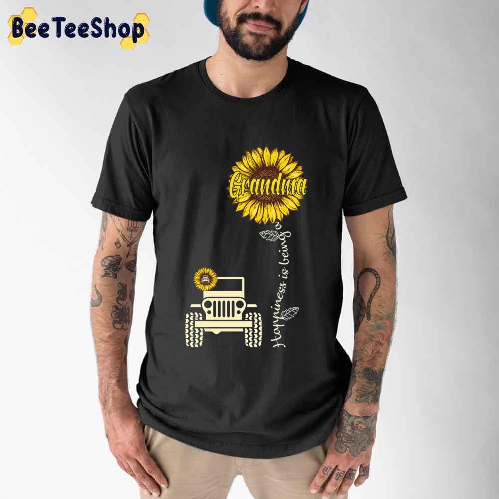 Sunflower Jeep Grandma Unisex T-Shirt