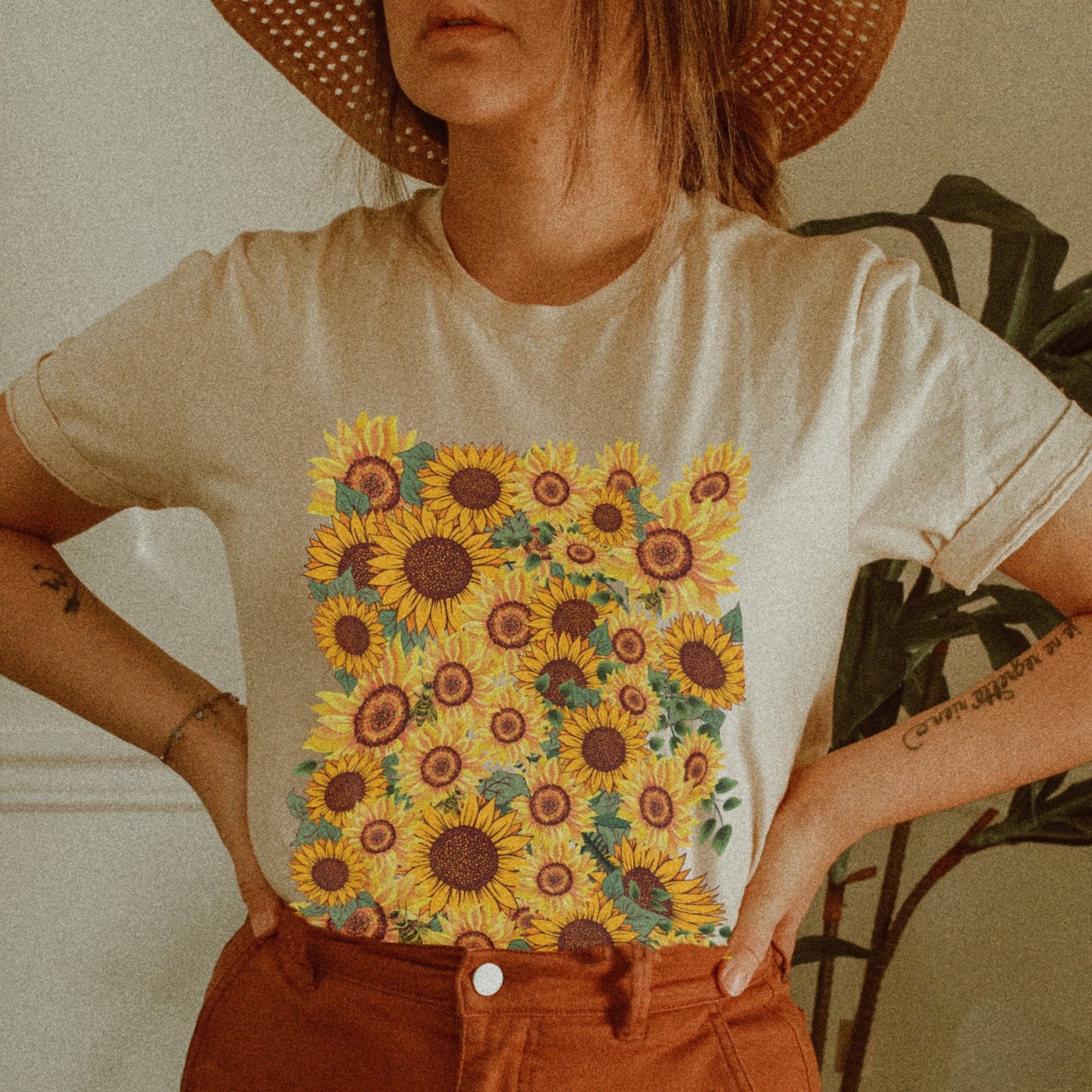 Sunflowers Vintage Unisex T-Shirt