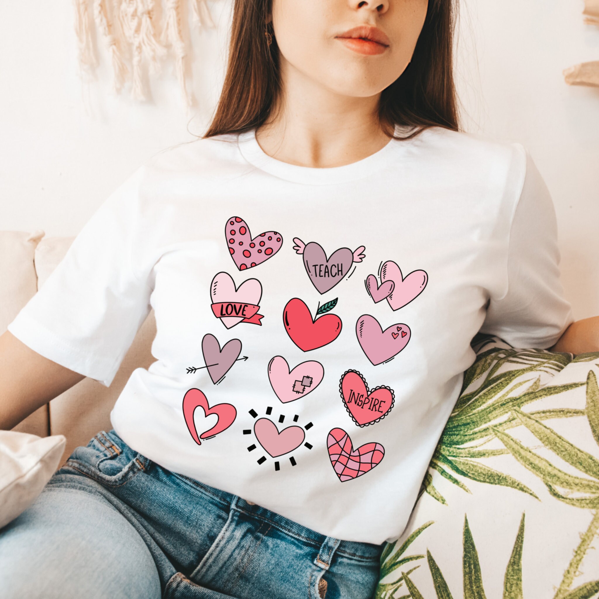 Sweet Heart Teacher I Love You Unisex T-Shirt