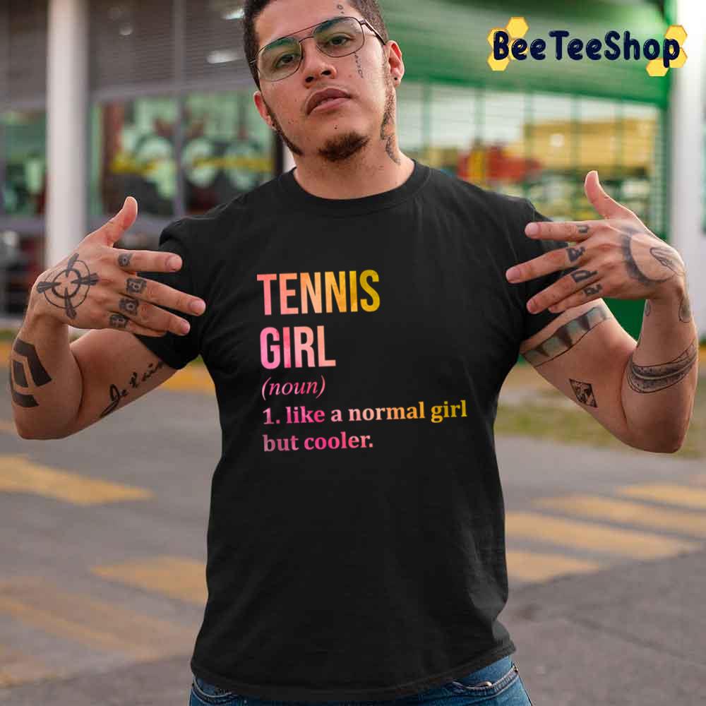 Tennis Girl Funny Quote In Watercolor Sport Unisex T-Shirt