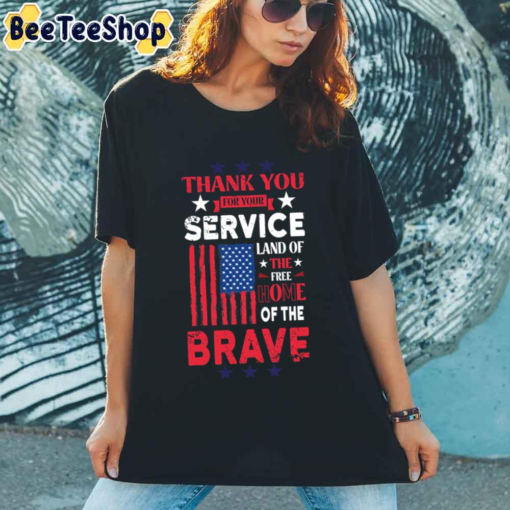 Thank You For Your Service Veteran Day Unisex T-Shirt