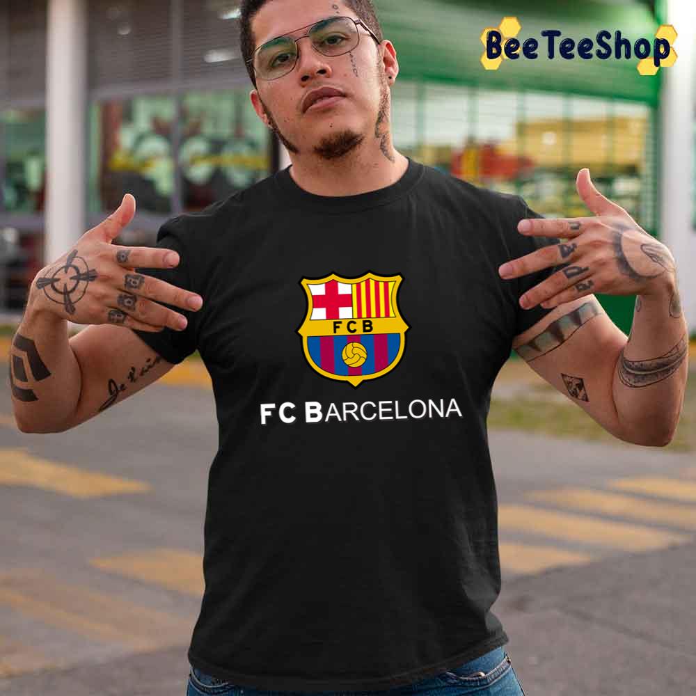 The Barca Bg White Logo Barca Barcelona Football Unisex T-Shirt