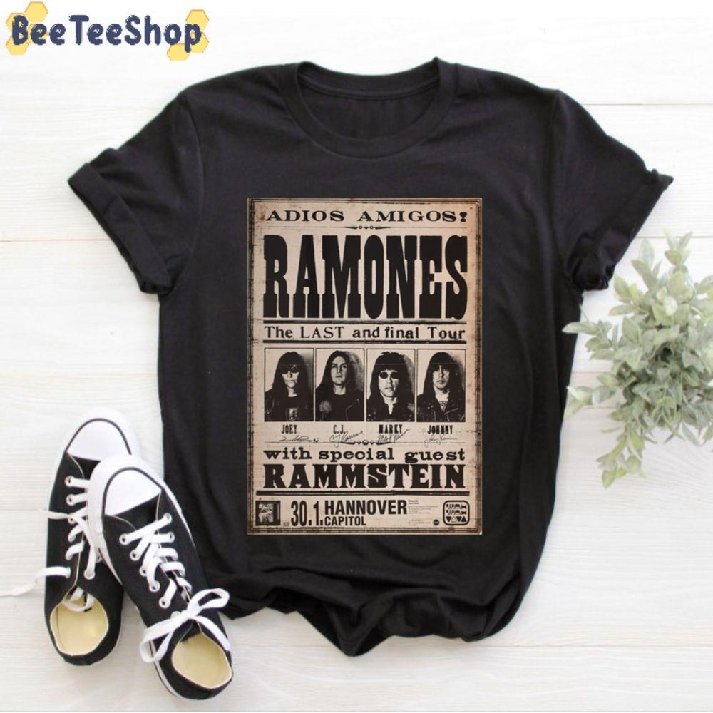 The Last And Final Tour Of Ramones Legend Poster Unisex T-Shirt