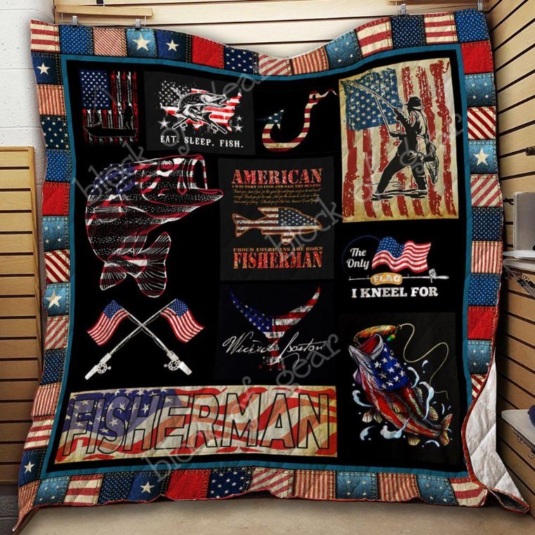 The Only Flag I Kneel For Quilt Blanket