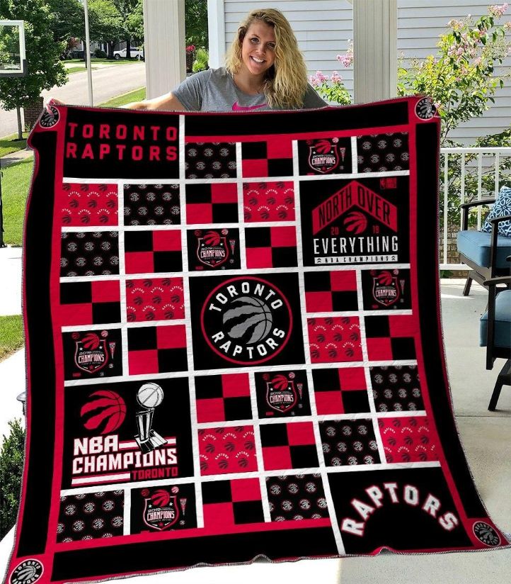 Toronto Raptors Basketball Quilt Blanket