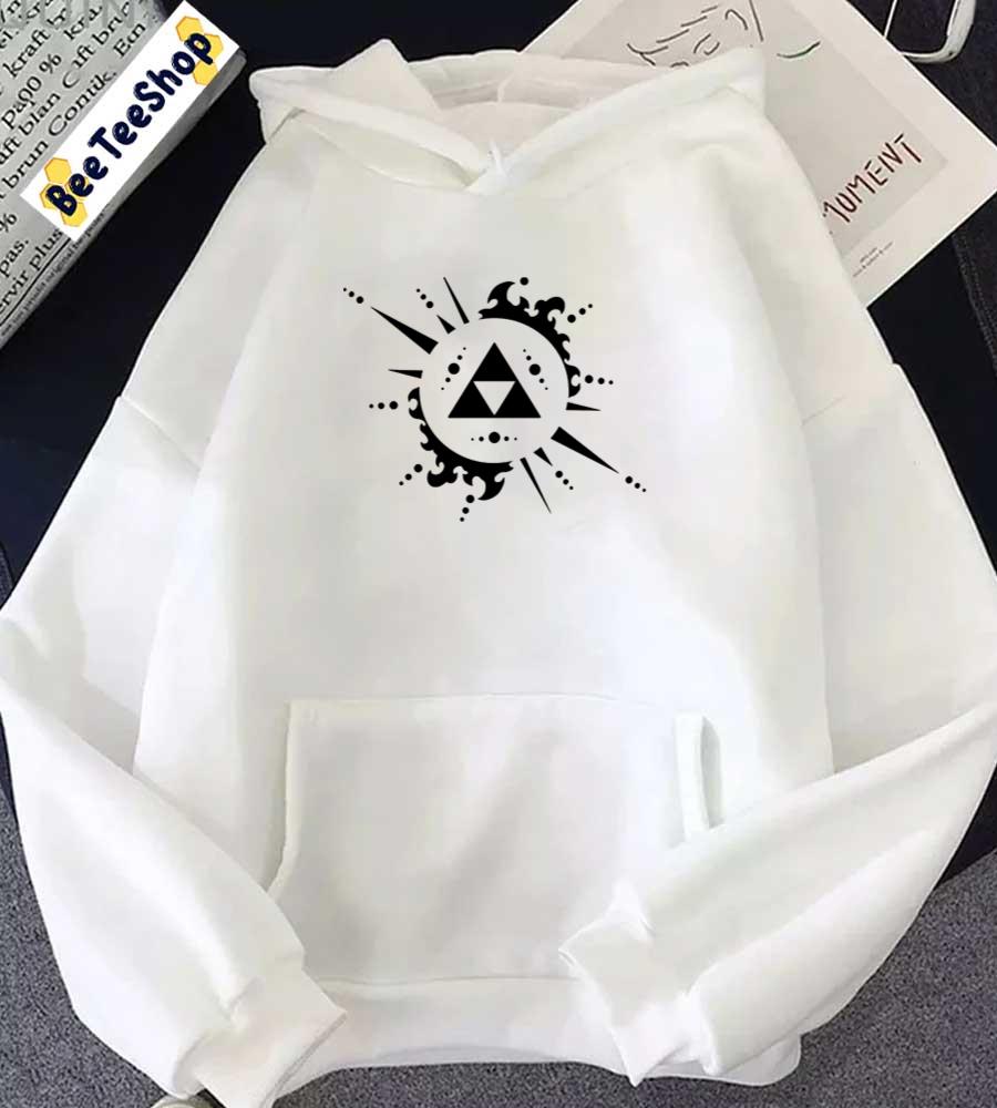 Triforce Black And White The Legend Of Zelda Game unisex Hoodie